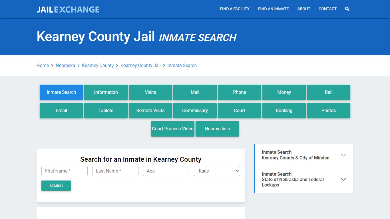 Kearney County Jail, NE Inmate Search: Roster & Mugshots